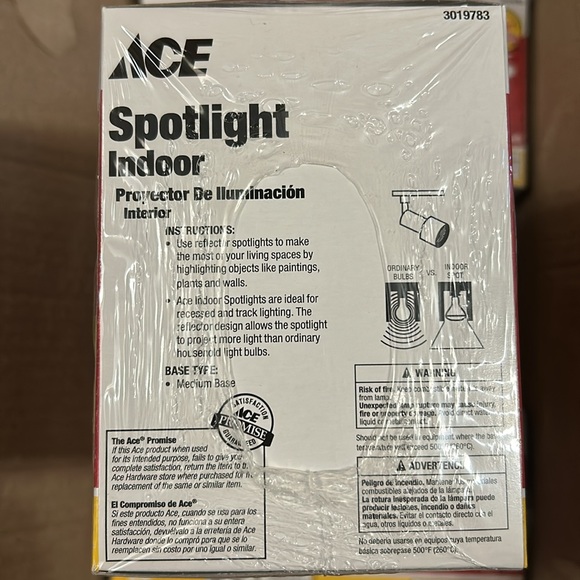 ACE Brand Spotlight Indoor Bulbs BR30 65Watts 6 PK NEW for track/recessed light - Picture 3 of 6